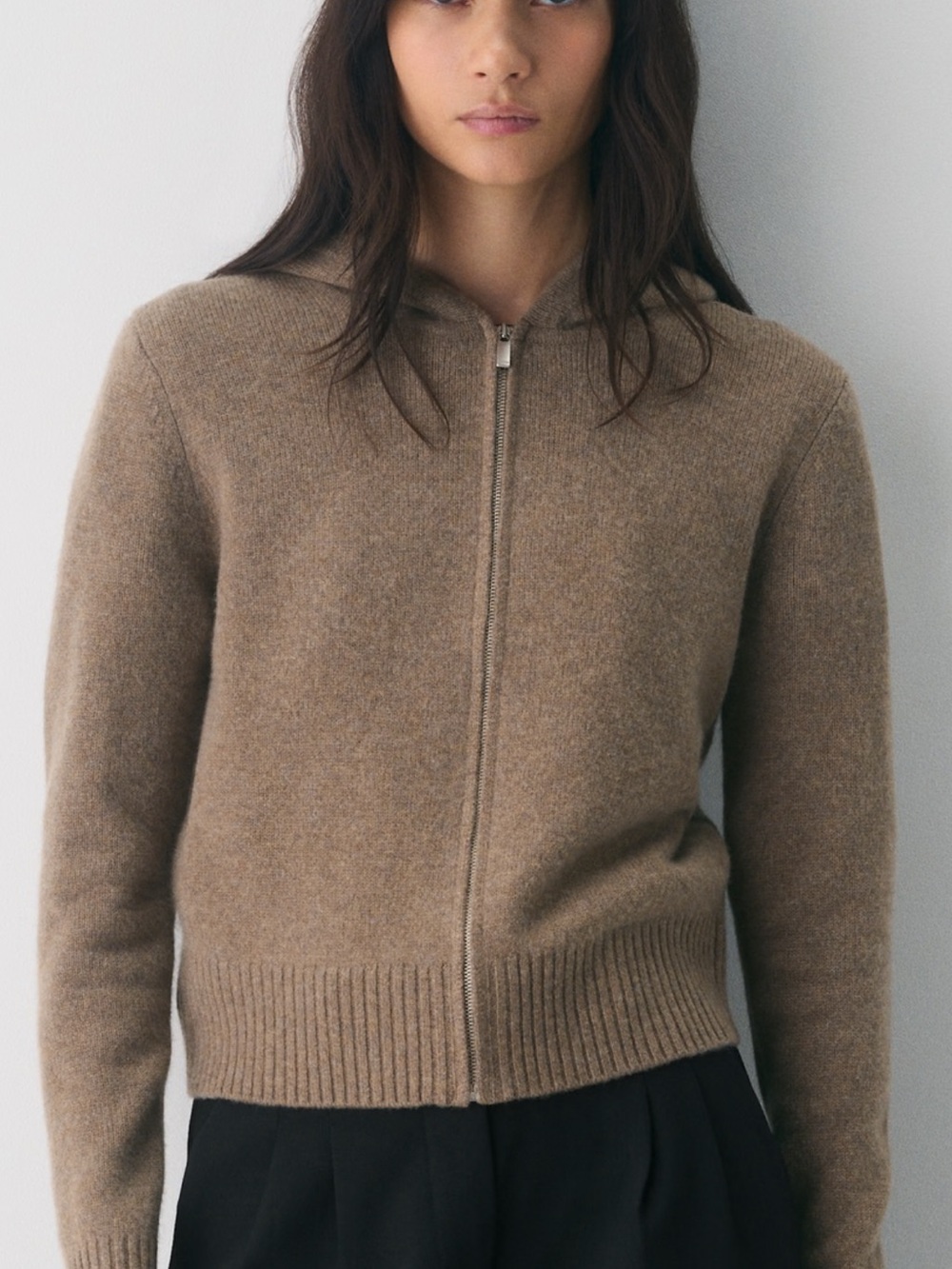 Aritzia Cashmere zip up sweater